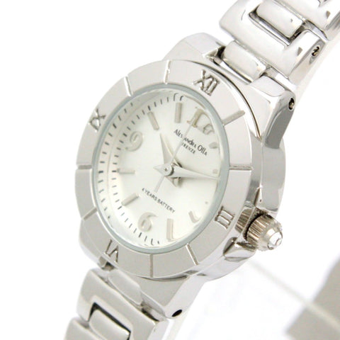 ALESSANDRA OLLA AO-220-2 Silver Round Face Women's Watch