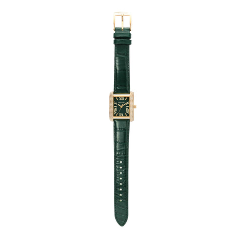 MICHAEL KORS EMERY MK4697 Three-Hand Green Leather Watch