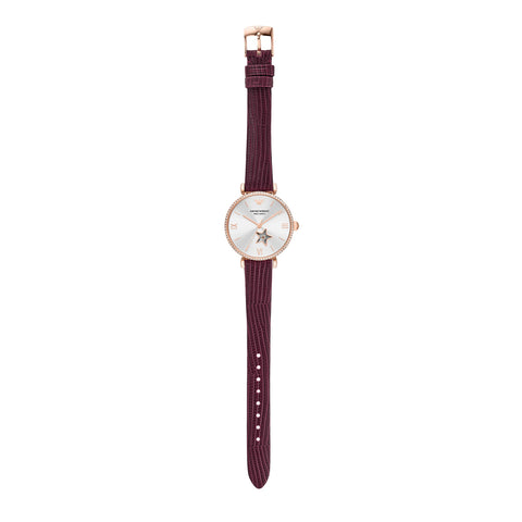 EMPORIO ARMANI AR60044 Automatic Red Leather Watch
