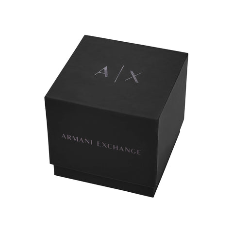 ARMANI EXCHANGE AX2442 Three Hand Blue Dial Leather Watch