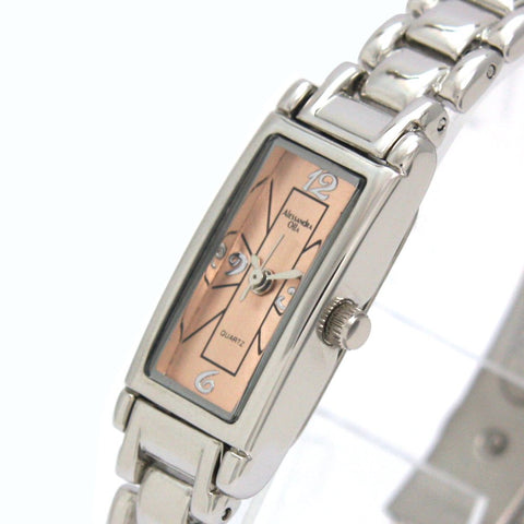 Alessandra Olla AO-240-4 Pink Gold Rectangular Women's Watch