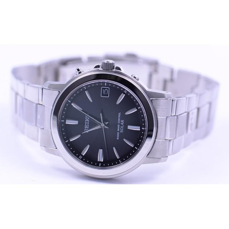 SEIKO SBTM169 Selection Solar Radio Men's Watch - Silver | IPPO