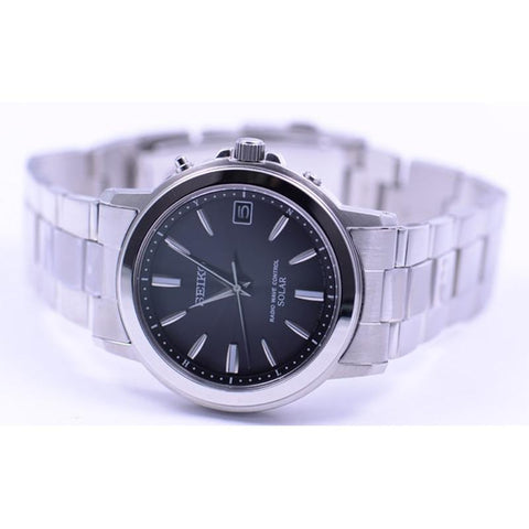 SEIKO SBTM169 Watch - Selection Solar Radio Men's Watch - Silver (Image 3)
