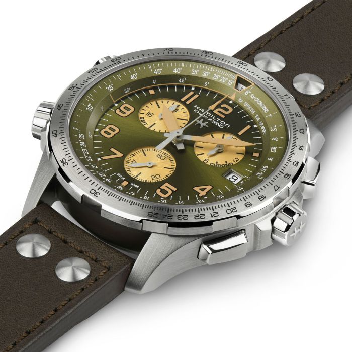 Hamilton H77932560 Watch - Khaki Aviation X-Wind GMT Chrono Quartz (Image 2)