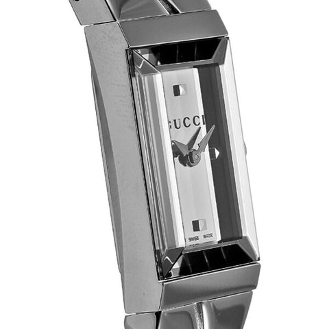 GUCCI G-Frame Silver Watch with 2-Year Warranty YA147501 [Parallel Import]