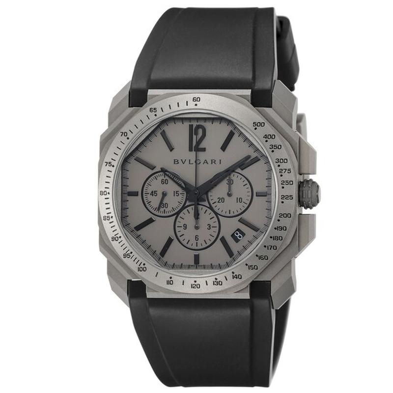 BVLGARI BGO41C14TVDCH Watch - Men's Watch with Rubber Strap, Parallel Import, 2-Year Warranty