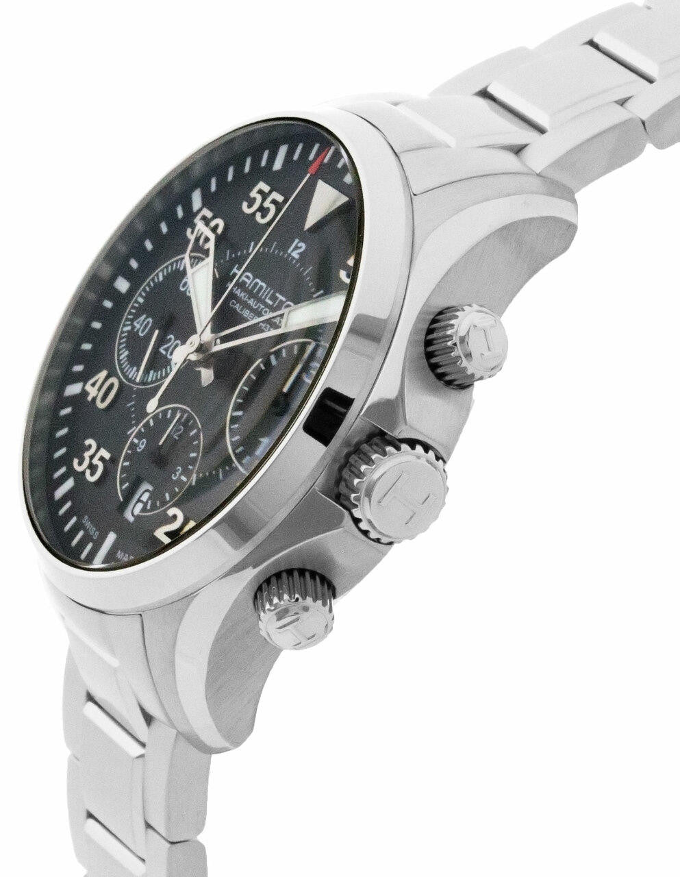 Hamilton H64666135 Watch - Khaki Aviation Khaki Pilot Auto Chrono (Image 2)