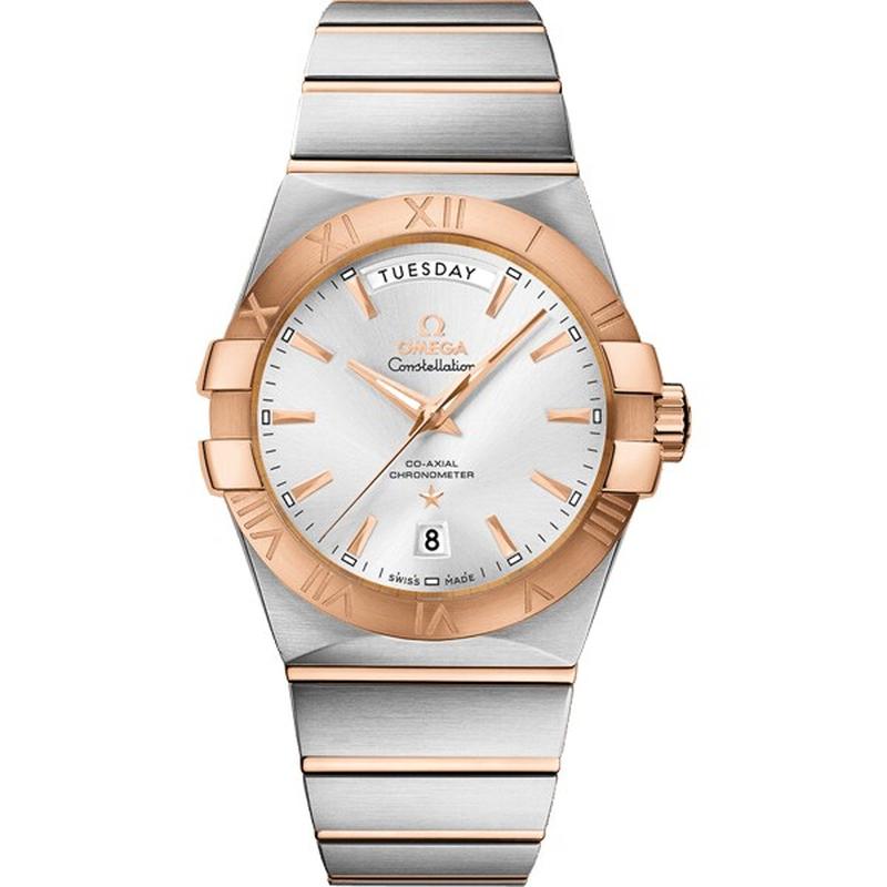 OMEGA 123.20.38.22.02.001 Watch - Men's Omega Constellation OMEGA CO-AXIAL DAY-DATE Silver Automatic Watch Parallel Import