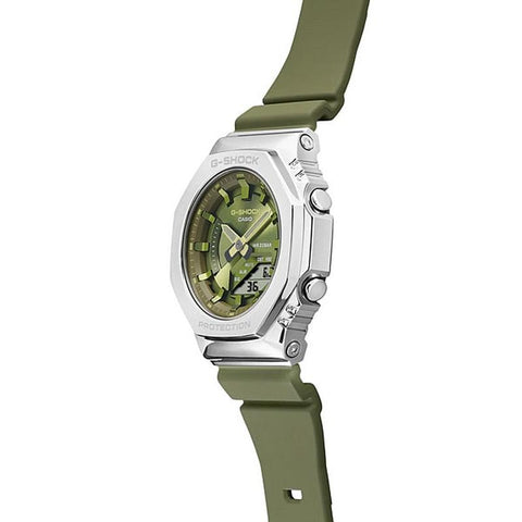 CASIO GM-S2100-3AJF Green Resin Watch - Lightweight and Durable