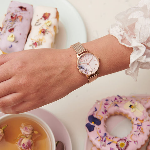 OLIVIA BURTON Watercolour Florals OB16PP39 Women's Watch