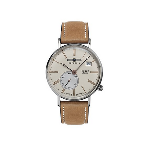 ZEPPELIN 71355 LZ120 ROME White Luxury Watch with 2 Year Warranty, Precision Quartz Movement and Elegant Design for Timeless Style