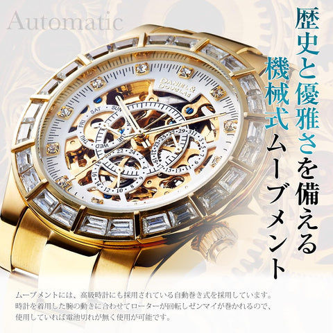 DANIEL AND DOUGLAS DD8802DG-RBBK4 Automatic Diamond Watch