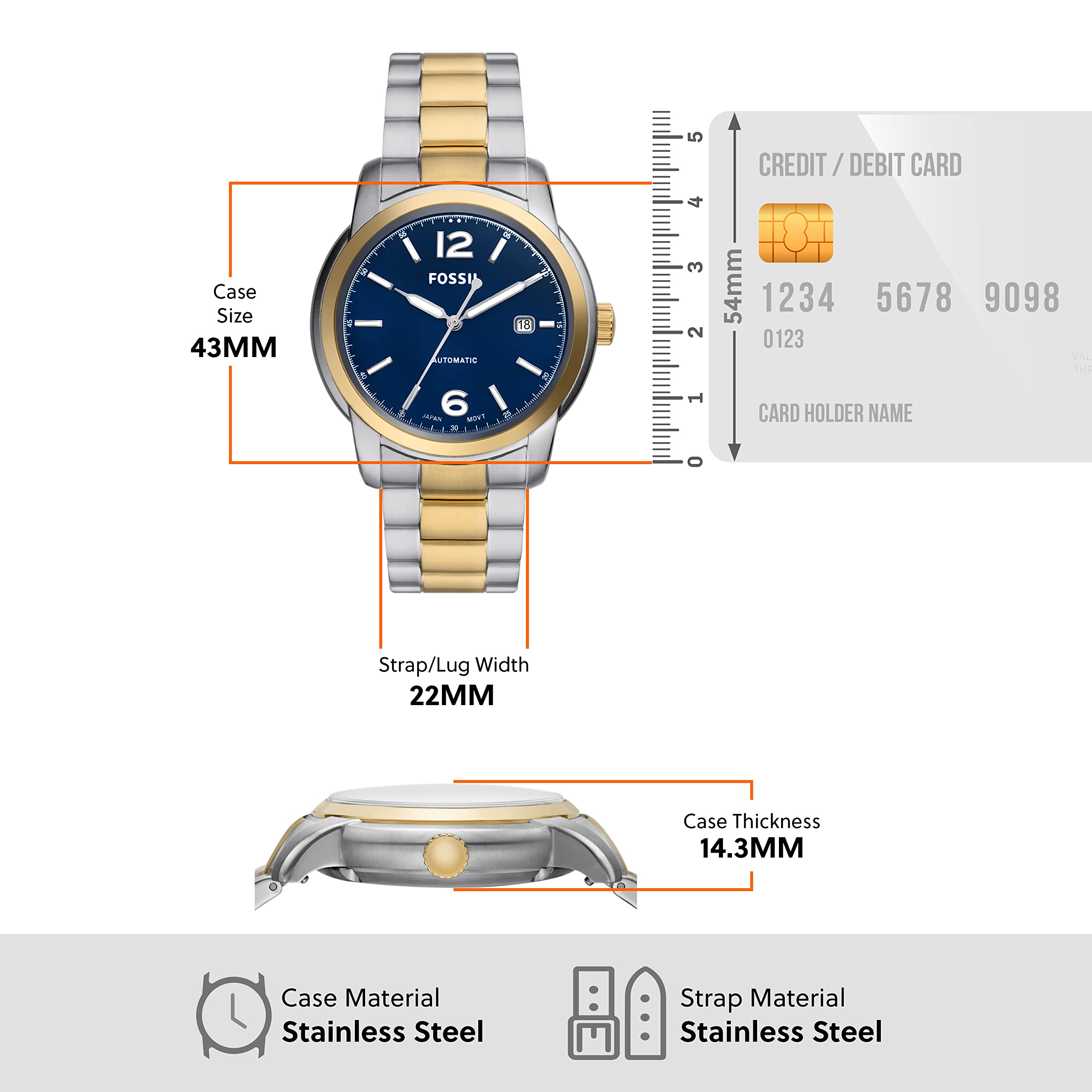 FOSSIL ME3230 WATCH