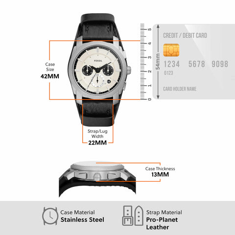 FOSSIL Machine FS5921 Chronograph Black Watch