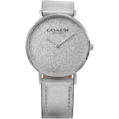 COACH 14503033 Watch - Perry Black Leather Handbag with 2 Year Warranty Stylish Design Versatile Everyday Use