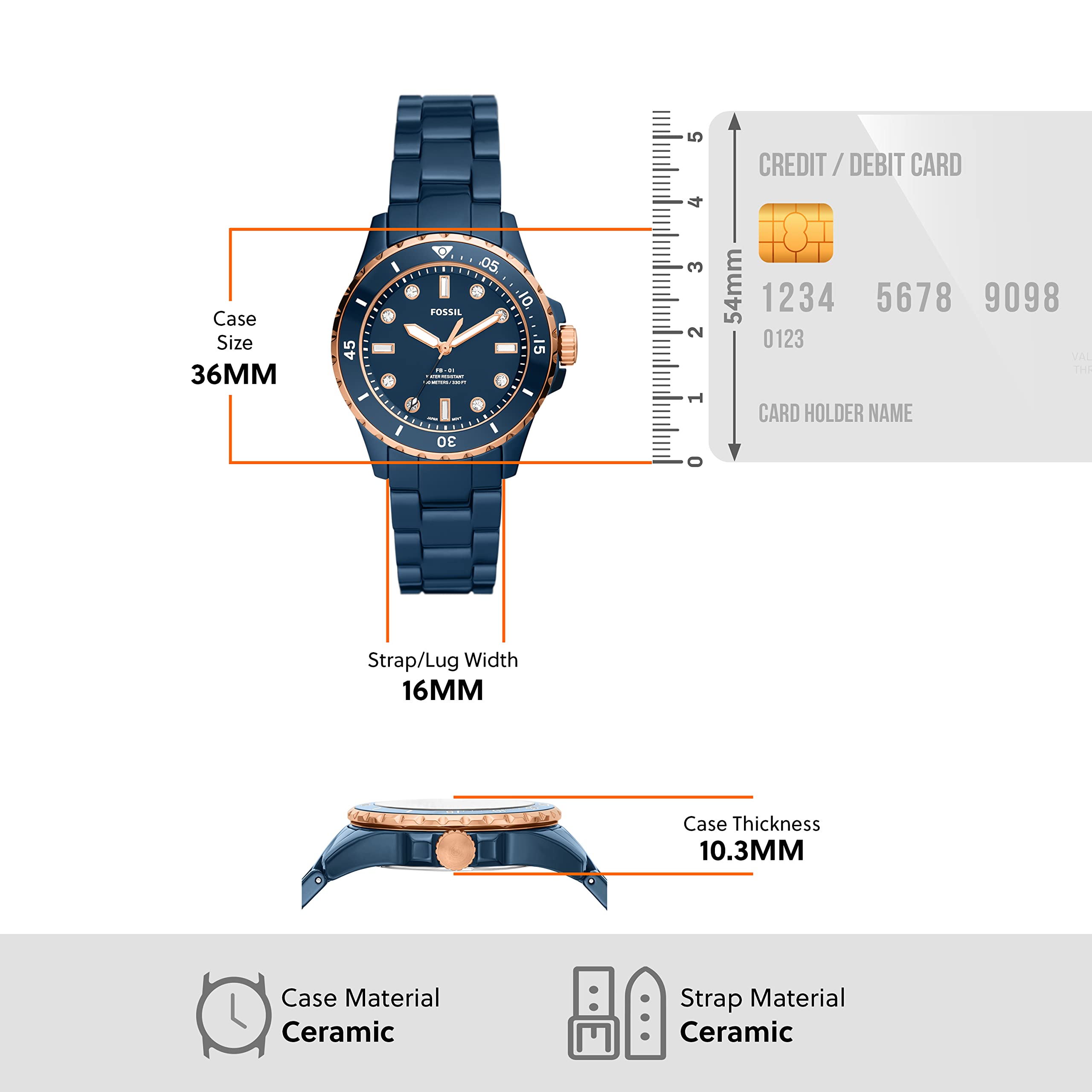 FOSSIL CE1125 WATCH