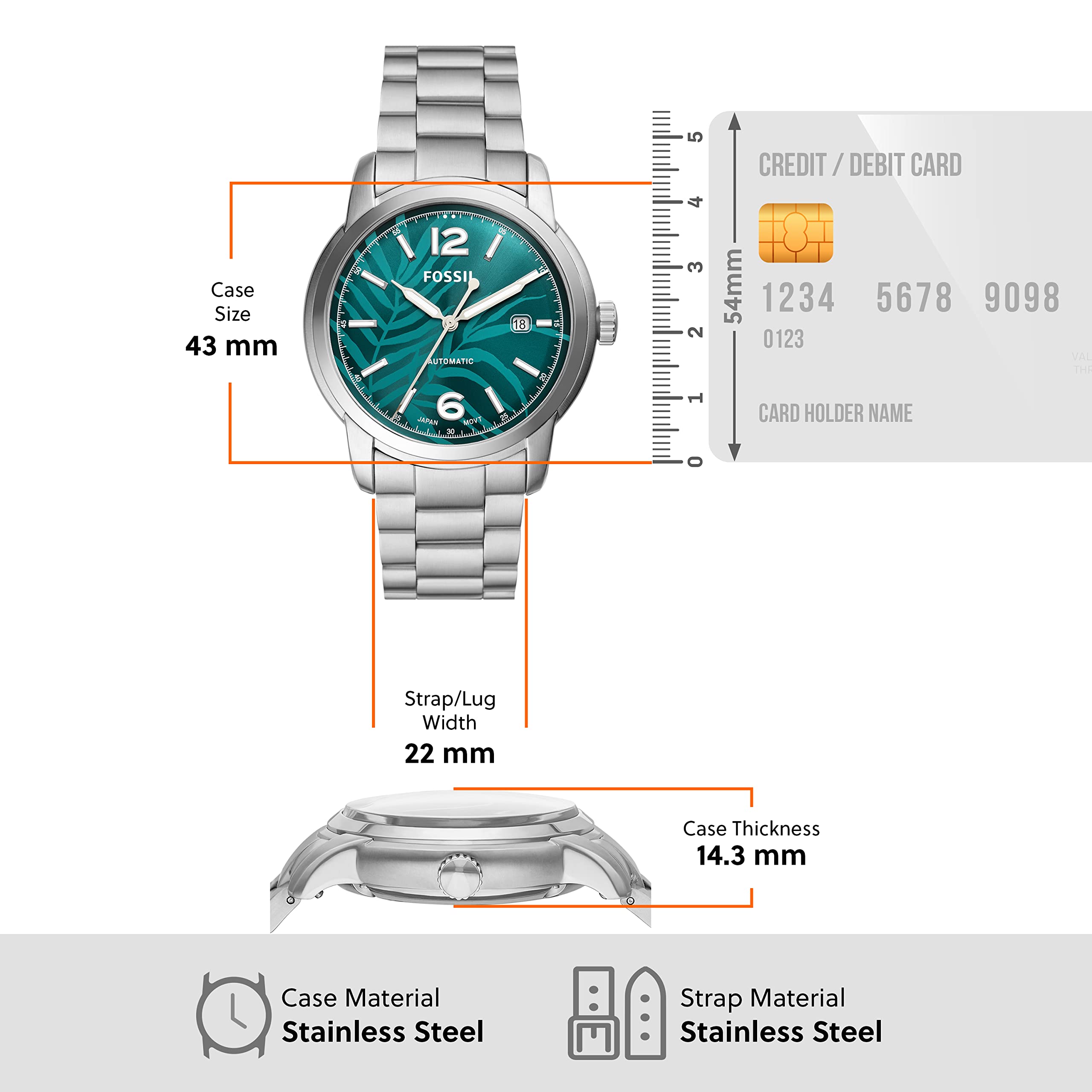 FOSSIL ME3249 WATCH