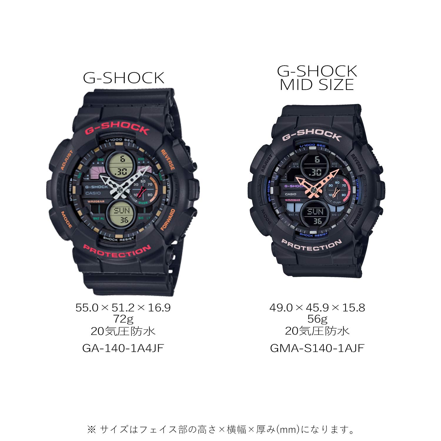 CASIO GMA-S140-8AJR G-SHOCK WATCH