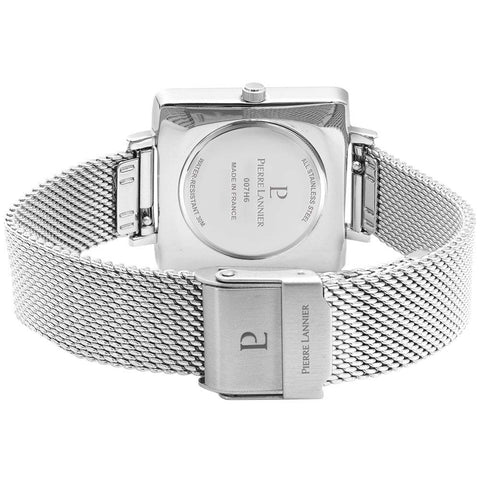 PIERRE LANNIER Recale Collection P007H628 Square Silver Women's Watch