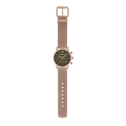 EMPORIO ARMANI AR11428 Chronograph Beige Gold Watch