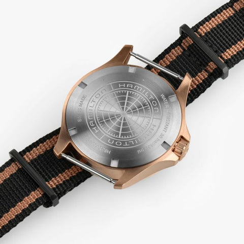 Hamilton H82565930 Watch - Khaki Navy Scuba Automatic GMT 43mm Bronze (Image 7)