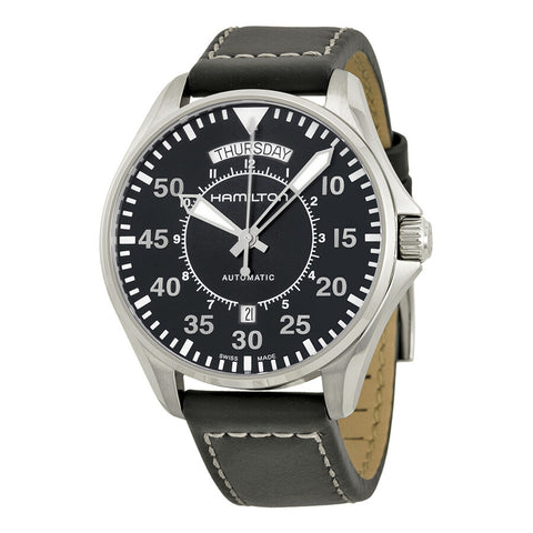 Hamilton H64615735 Watch - Khaki Aviation Pilot Day Date Auto (Image 6)