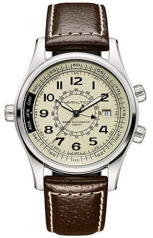 Hamilton H77525553 Watch - Khaki Navy Khaki UTC Auto (Image 3)