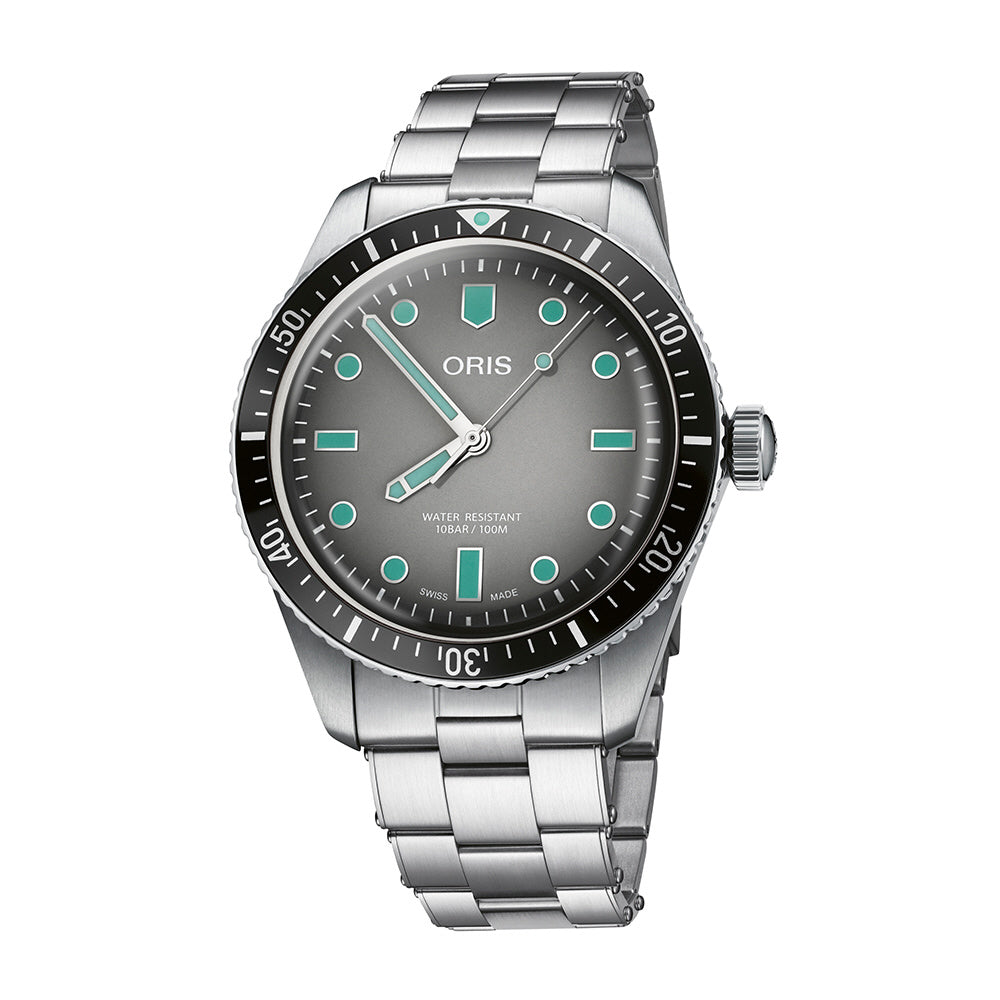 ORIS 7337707405382018 Watch - Diver65 Automatic Stainless Steel Bracelet 300m Water Resistance Vintage Design