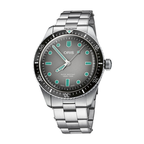 ORIS 7337707405382018 Watch - Diver65 Automatic Stainless Steel Bracelet 300m Water Resistance Vintage Design