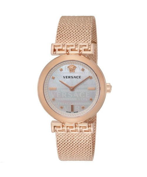 VERSACE VELW01322 Watch - Meander White Watch with 2 Year Warranty Stylish Design Water Resistant Durable Build