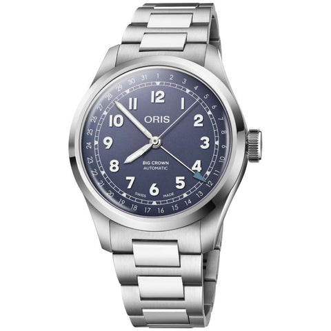 ORIS 7547798406882006 Big Crown Automatic Stainless Steel Bracelet Purple Dial Water Resistant