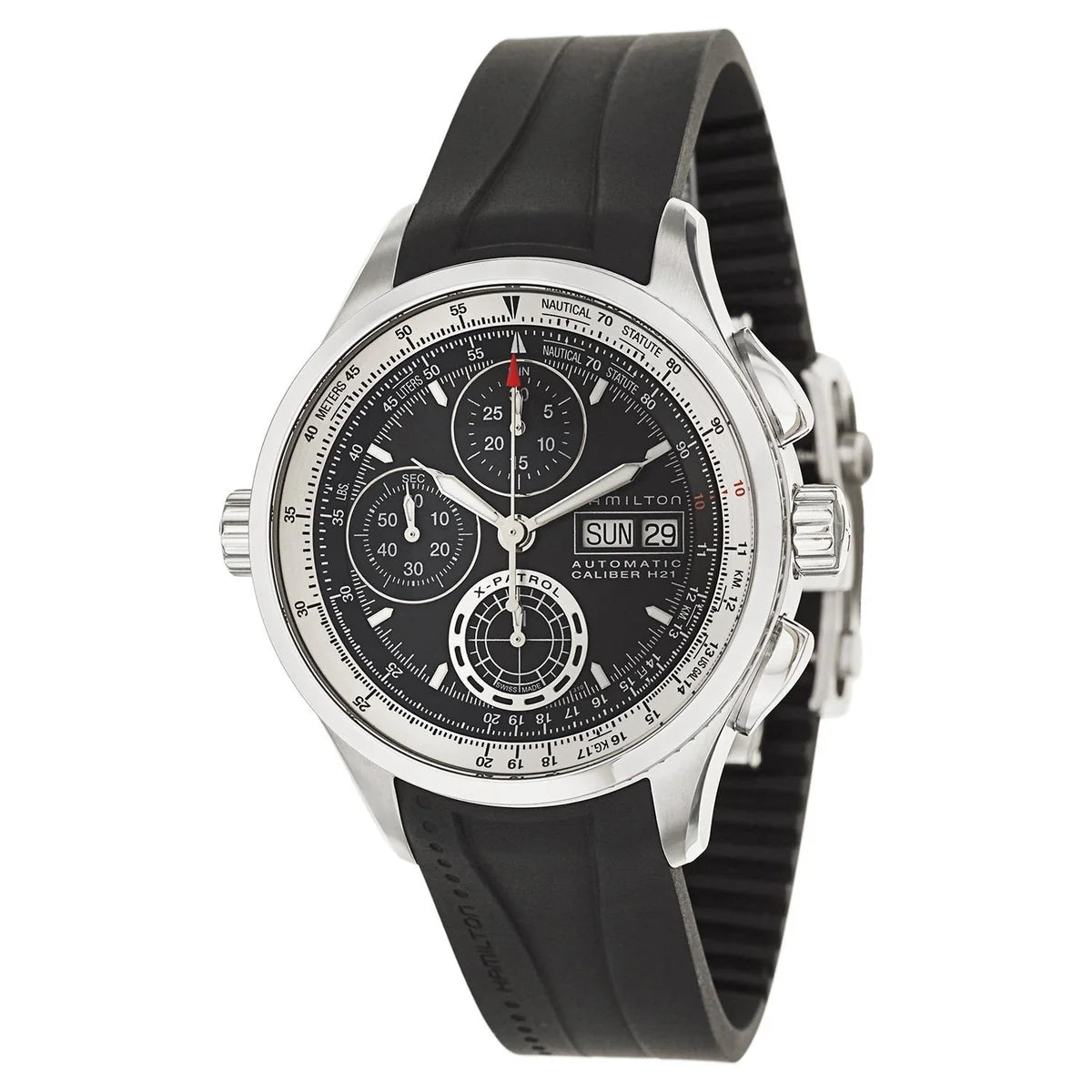 Hamilton H76556331 Watch - Khaki Aviation Khaki X Patrol Auto Chrono (Image 2)