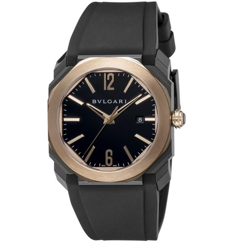 BVLGARI BGO41BBSPGVD Watch - Men's Watch Rubber Strap Parallel Import with 2-Year Warranty