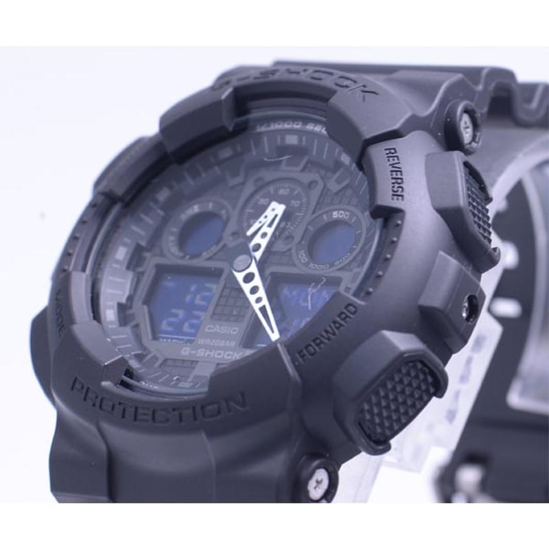 CASIO GA-100-1A1JF Watch - Men's G-SHOCK Quartz Black Watch (Image 2)