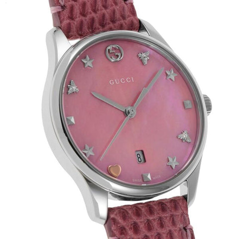 GUCCI G-Timeless 2-Year Warranty Pink YA126586 [Parallel Import]