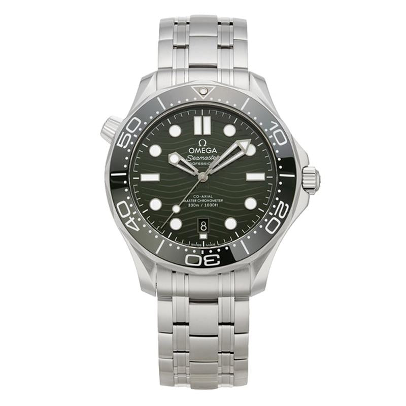 OMEGA 210.30.42.20.10.001 Watch - Seamaster Diver 300M 42mm Green Metal Parallel Import with 5-Year Warranty