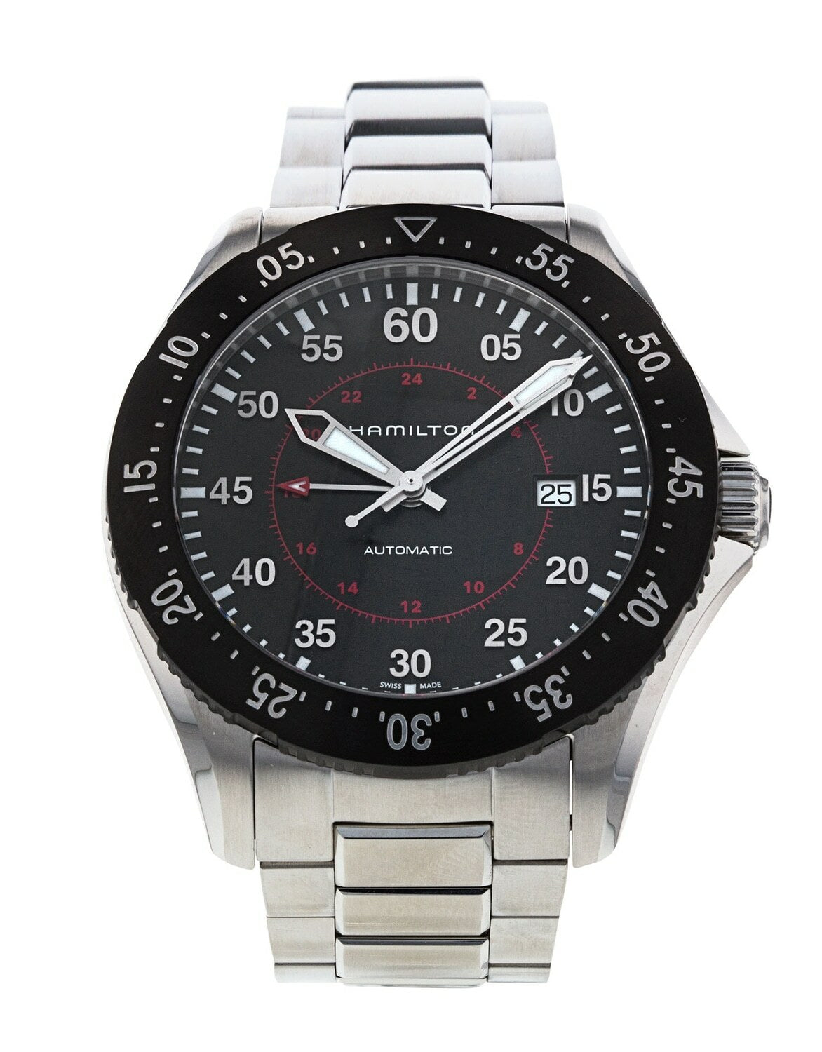 Hamilton H76755135 Watch - Khaki Aviation Khaki Pilot GMT Auto (Image 2)