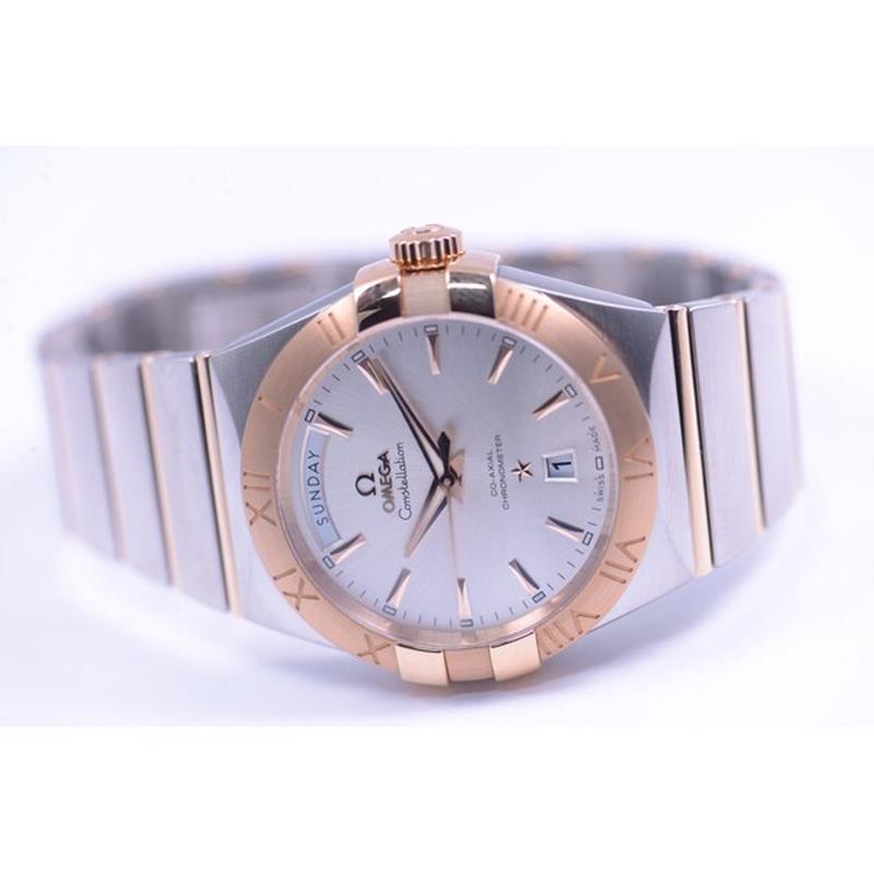 OMEGA 123.20.38.22.02.001 Watch - Men's Omega Constellation OMEGA CO-AXIAL DAY-DATE Silver Automatic Watch Parallel Import (I