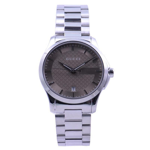 GUCCI G-Timeless 2-Year Warranty YA126445 Brown [Parallel Import]