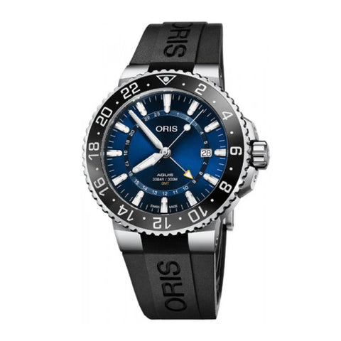 ORIS 79877544135424 Watch - Men's Rubber GMT Stylish Design Water Resistant Swiss Movement