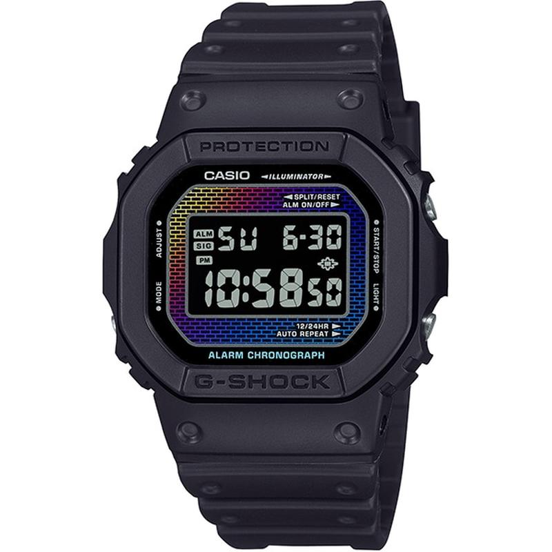 CASIO DW-5600RW-1JF Watch - Men's G-SHOCK Brick Pattern Design