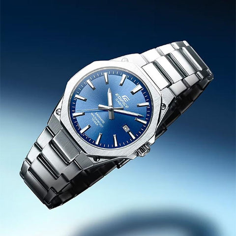 Casio Men's EDIFICE 3-Hand Analog Metal Band Watch EFR-S108DJ-2AJF