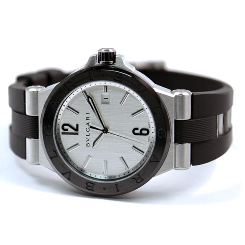 BVLGARI DG42C6SCVD Watch - Men's DIAGONO Silver Parallel Import 2-Year Warranty (Image 3)