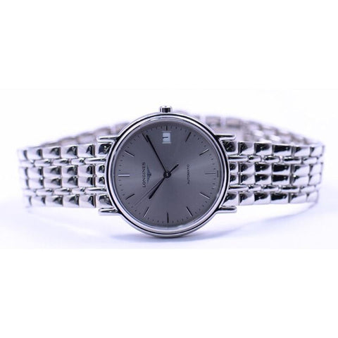 Longines Men's Men's Metal Belt Parallel Import 2-Year Warranty L4.821.4.72.6