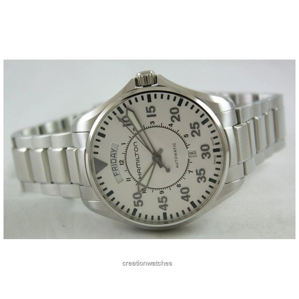 Hamilton H64615155 Watch - Khaki Aviation Pilot Day Date Auto (Image 2)