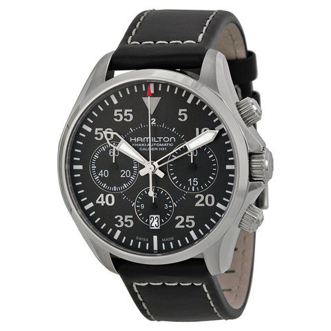 Hamilton H64666735 Watch - Khaki Aviation Khaki Pilot Auto Chrono