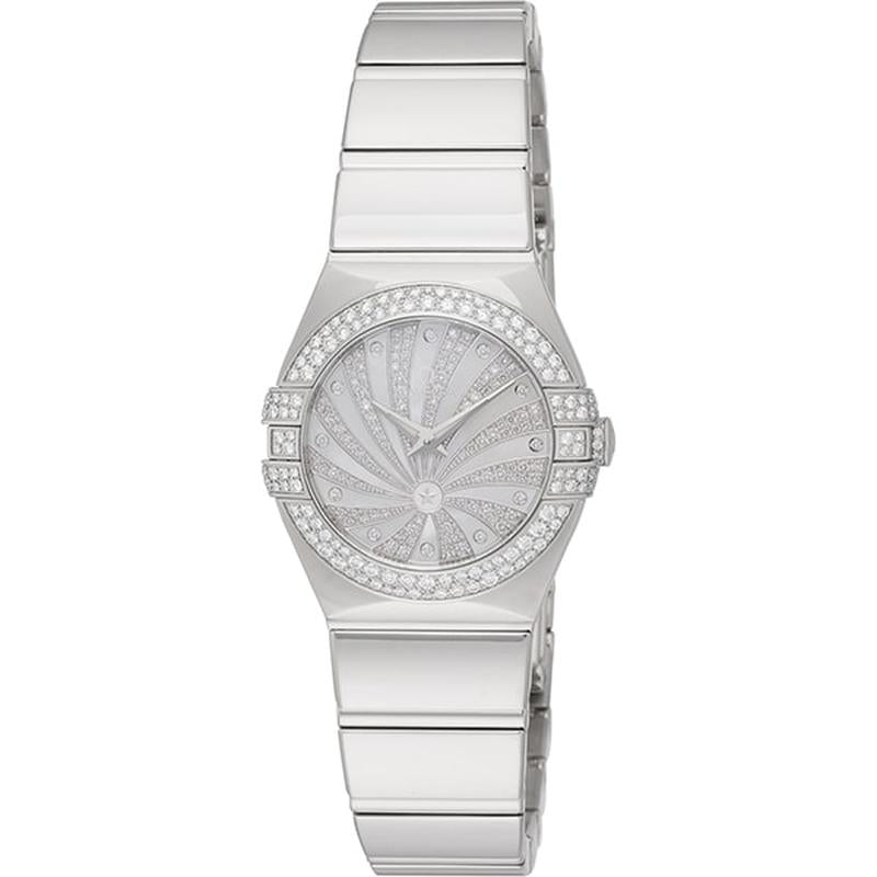 OMEGA 123.55.24.60.55.014 Watch - Constellation Quartz Ladies Metal Bracelet Parallel Import 5-Year Warranty