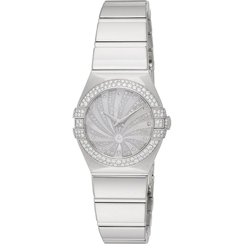 OMEGA 123.55.24.60.55.014 Watch - Constellation Quartz Ladies Metal Bracelet Parallel Import 5-Year Warranty