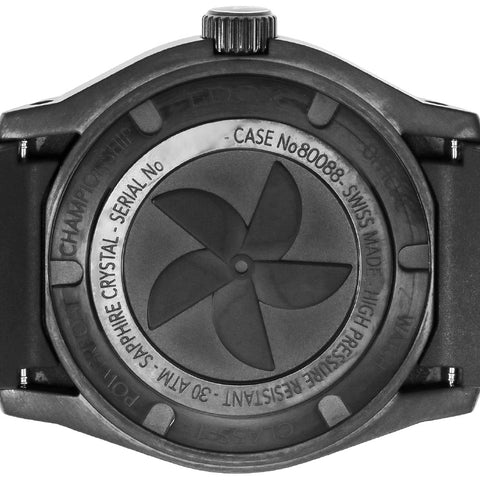 IPPO JAPAN WATCH 8008837NNIN Watch - Chrono Offshore1 2-Year Warranty Black Water Resistant Chronograph Stylish Design (Image