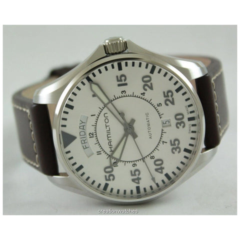 Hamilton H64615555 Watch - Khaki Aviation Pilot Day Date Auto (Image 2)